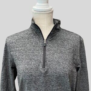 01.ALGO Performance Quarter Zip Gray Athletic Pullover